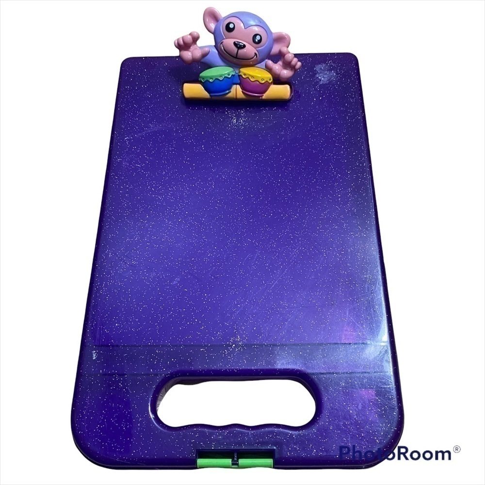 Lisa Frank Clip Board Monkey Vintage 90s Purple Stationary